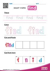 Sight Word "find"